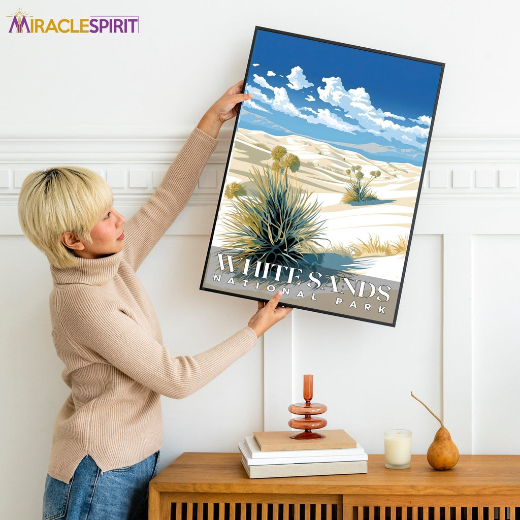 White Sands National Park, National Parks Wall Poster