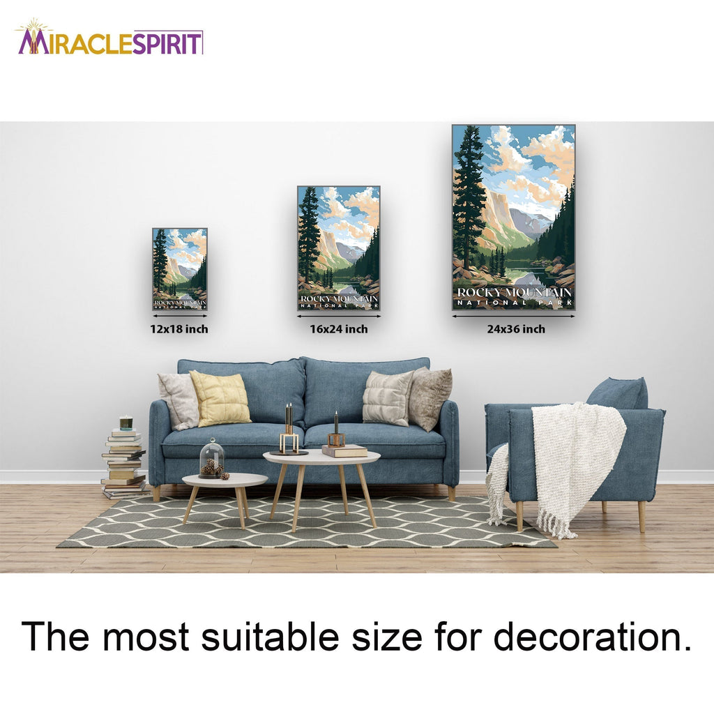 Rocky Mountain National Park, National Parks Wall Poster